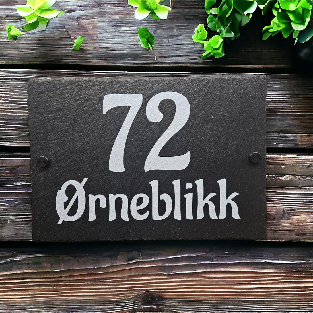 Profiltre.no - Skiferskilt - Hytteskilt - Adresseskilt - Skifer