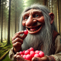 Trollkuler - Bringebærlakris - profiltre