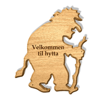 Dørskilt Troll - profiltre