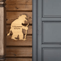 Dørskilt Troll - profiltre