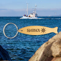 Nøkkelring bøk fisk - profiltre