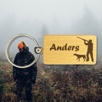 Nøkkelring bøk rektangel - profiltre