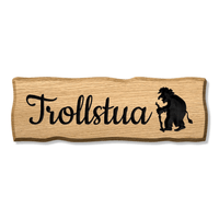 Profiltre.no Treskilt - Villmark Eik - hytteskilt