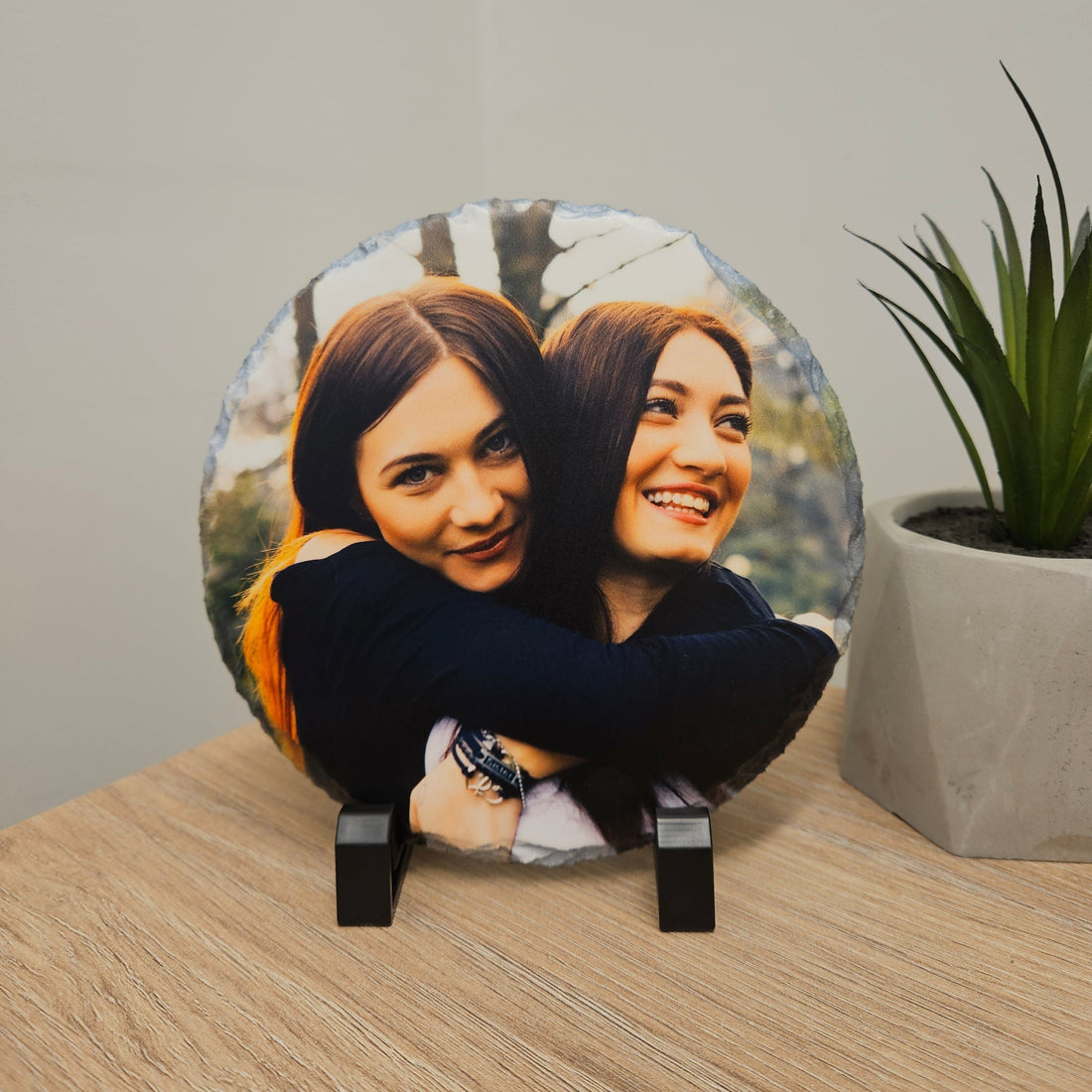 Bilde på skifer - Rund - profiltre