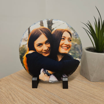 Bilde på skifer - Rund - profiltre