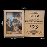 Bilderamme med gravering - profiltre