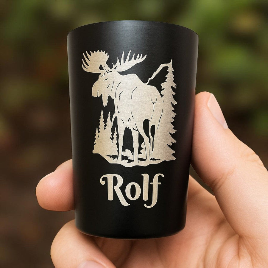 Shotglass med gravering - profiltre