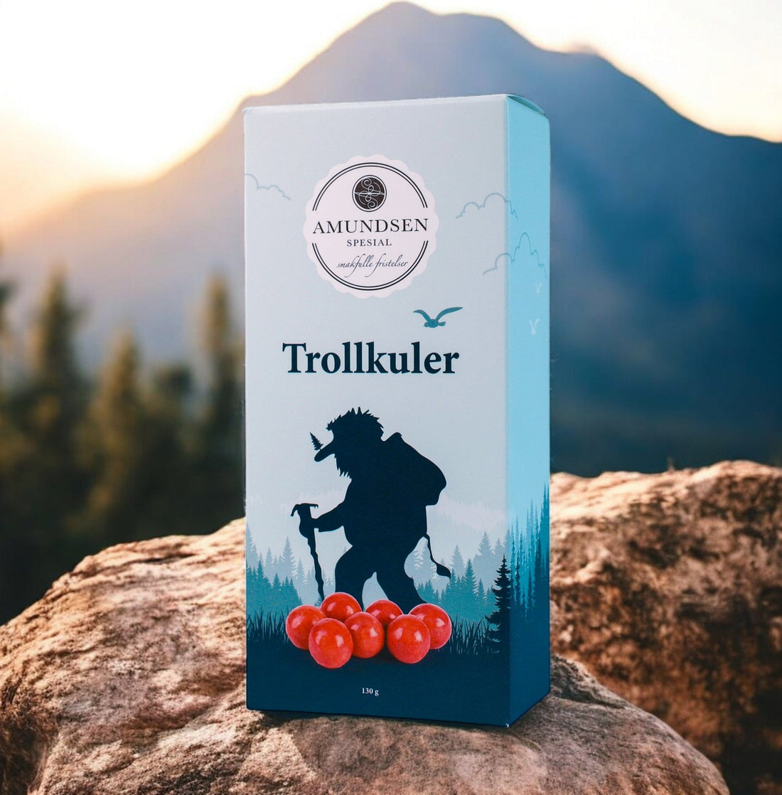 Trollkuler - Bringebærlakris - profiltre