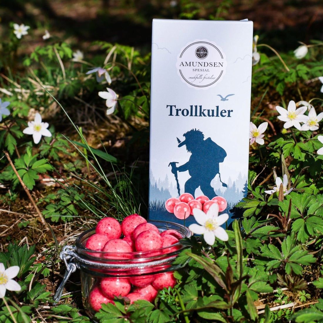 Trollkuler - Bringebærlakris - profiltre