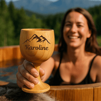 Vinglass med gravering - profiltre