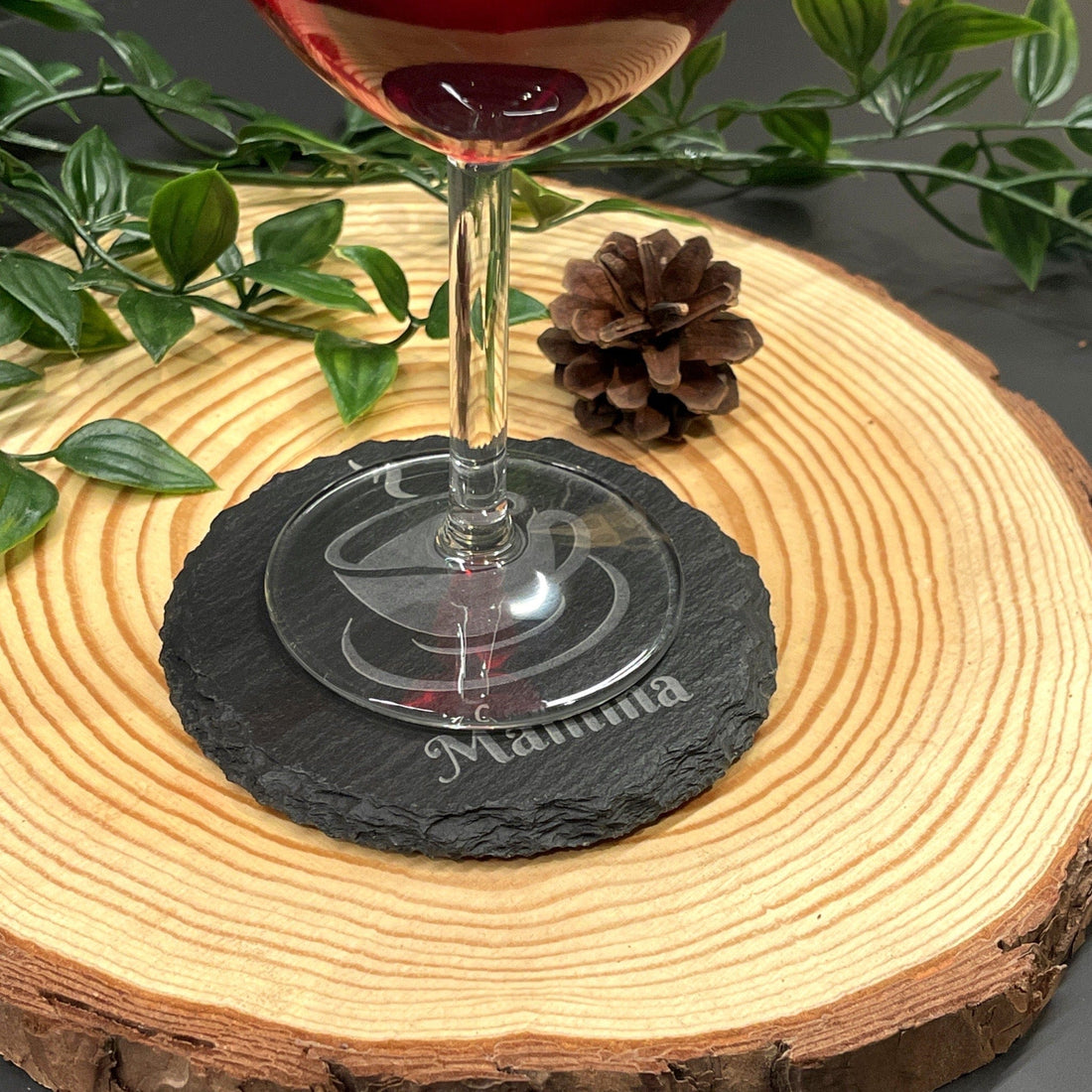 Coaster / glassbrikke i skifer - profiltre