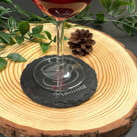 Coaster / glassbrikke i skifer - profiltre