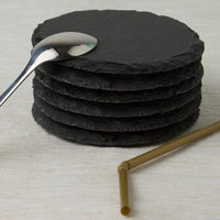 Coaster / glassbrikke i skifer - profiltre