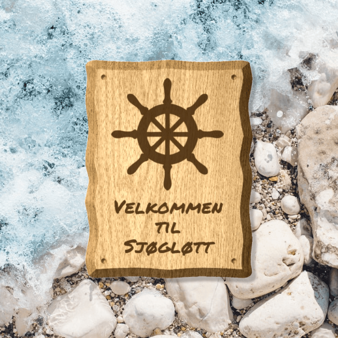 Dørskilt Eik - profiltre