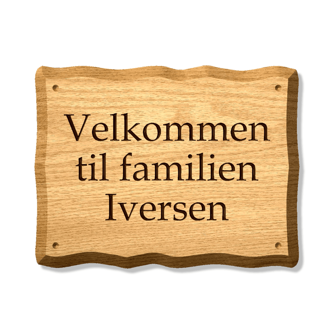 Dørskilt Eik - profiltre