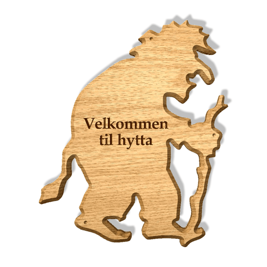 Dørskilt Troll - profiltre